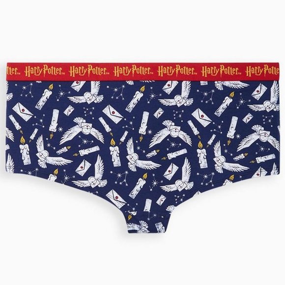 ♥️NWT VINTAGE TORRID PANTY - HARRY POTTER HOGWARTS HEDWIG BOYSHORT - PLUS SIZE - Picture 6 of 8